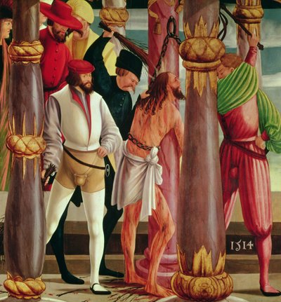 De geseling van Christus, 1514 door Master of Okolicsno